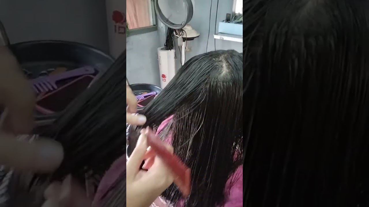 ဆံပင်ဖြောင့်နည်း (တစ်လုံးဆေးဖြင့်ဖြောင့်နည်း)