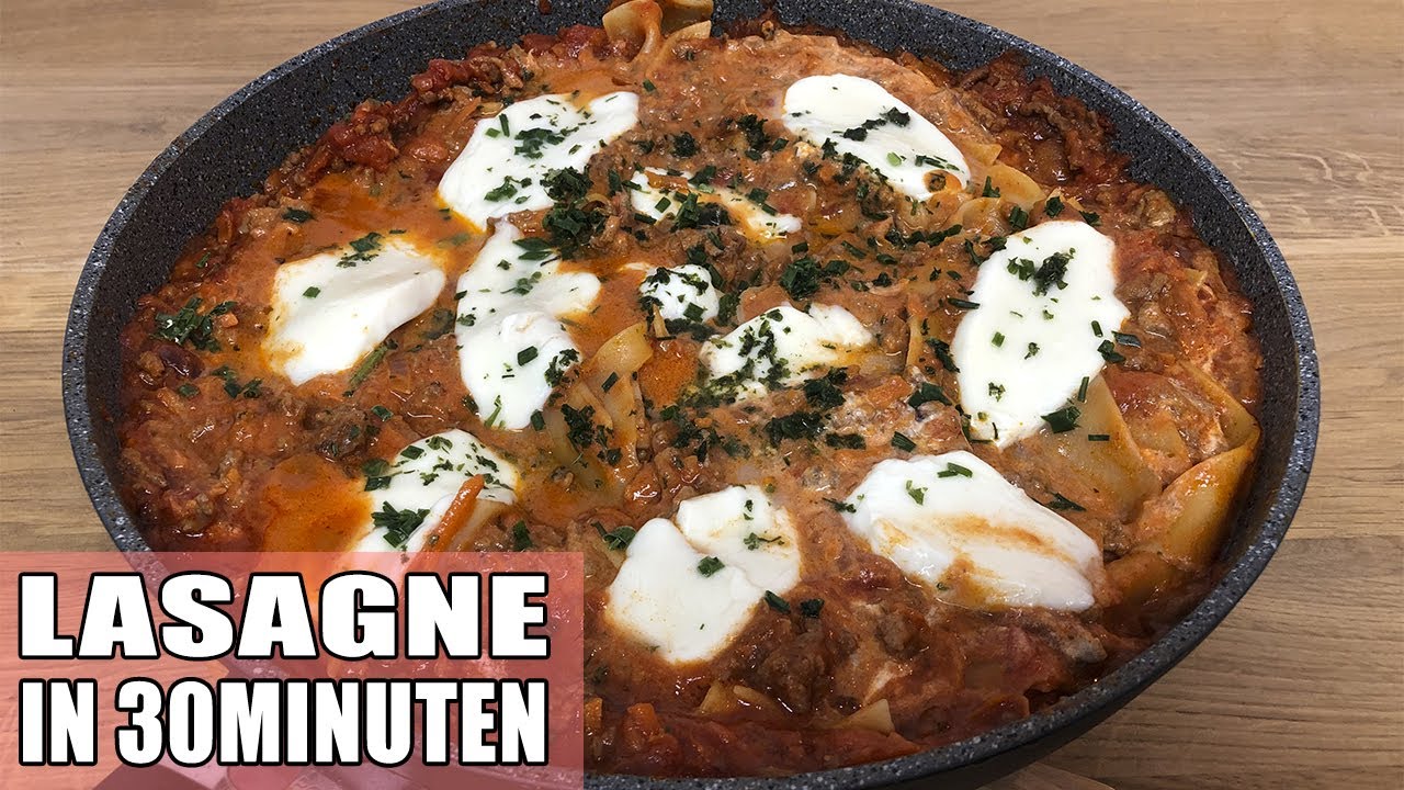 20 Minuten Lasagne aus der Pfanne (One Pot), schmeckt super!