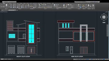 Beautiful two side front Elevation ll 2D Front Elevation in Autocad ll Autocad Hindi ll