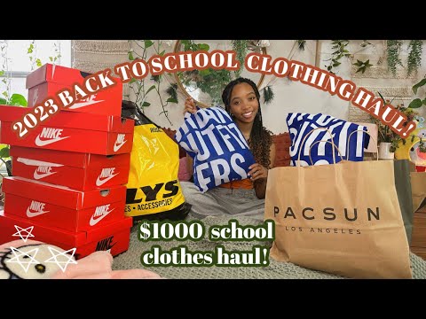 HUGE BACK-TO-SCHOOL CLOTHING HAUL! highschool clothing haul!