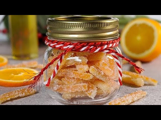 candied orange peels recipe – use real butter