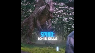 Jurassic World Dinosaurs Kills 🔥 | #jurassicworld #spinosaurus #trex #indominusrex #edit