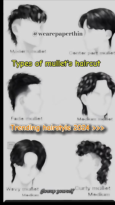 Potongan rambut mullet yang sedang tren 2024#celana pendek#viral