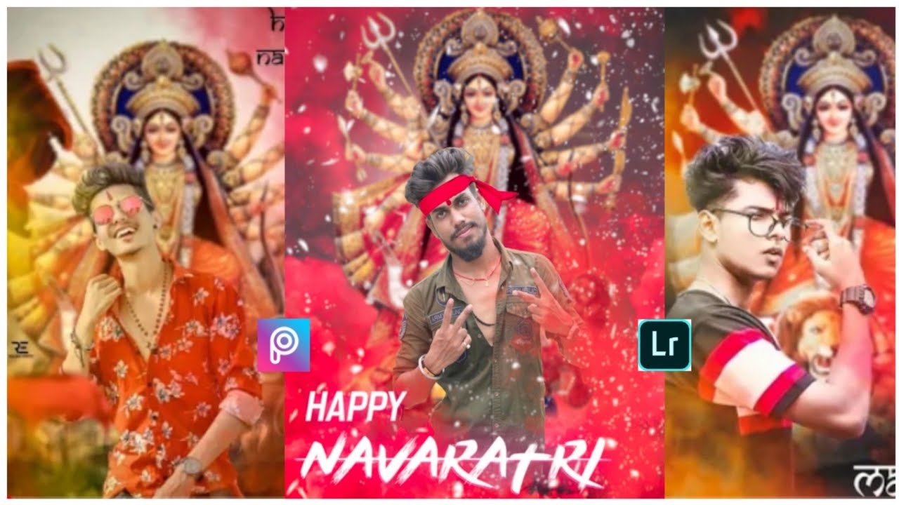 Navratri Photo Editing Tutorial PicsArt | PicsArt Durga Puja Photo ...