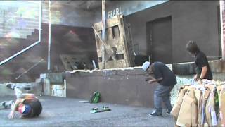 hardflip loading dock (almost) + fractured foot