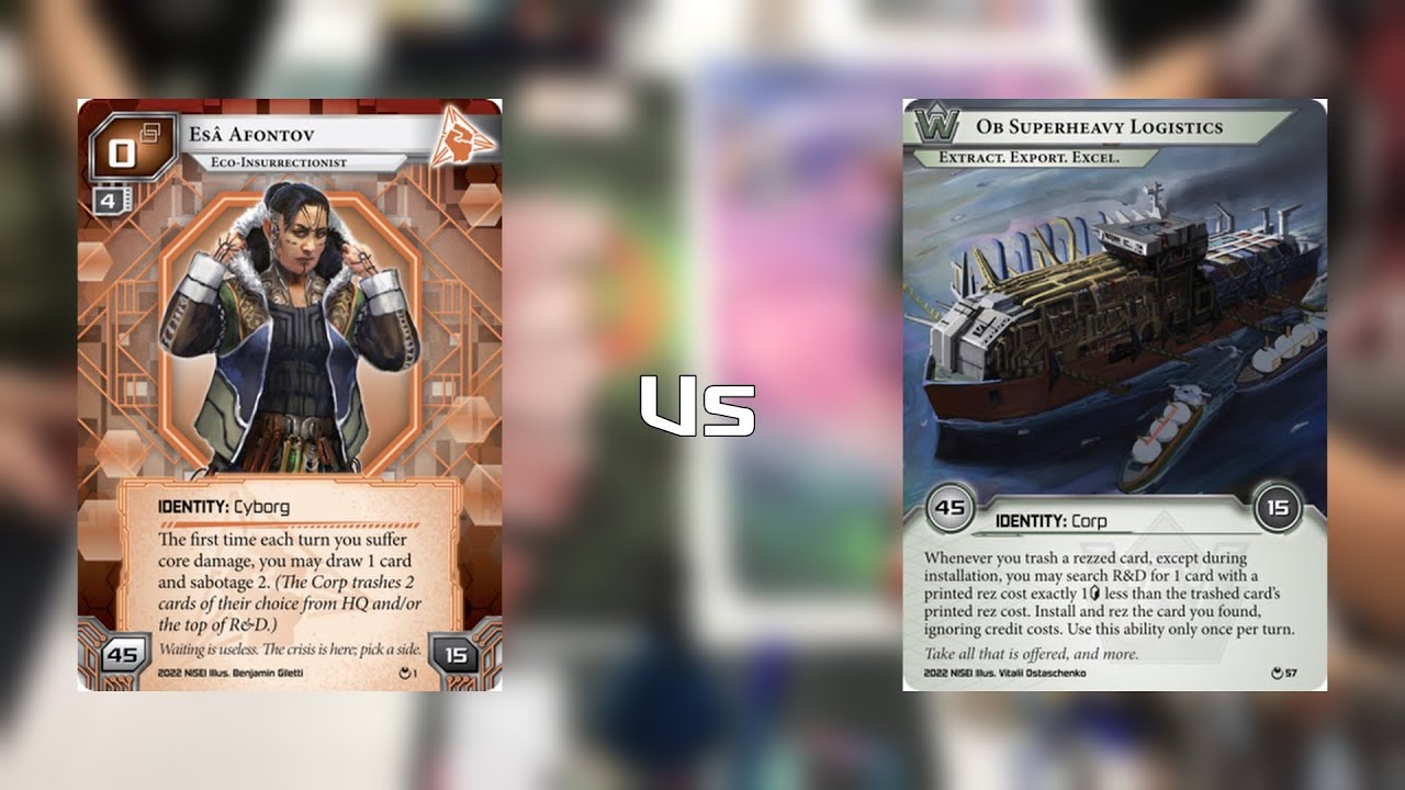 Netrunner 2024 Australia Northern Nationals Swiss R5 - Esa vs Ob - YouTube