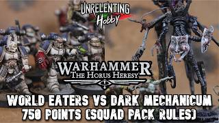 BATTLE REPORT: HORUS HERESY - WORLD EATERS vs DARK MECHANICUM (Squad Pack Rules)