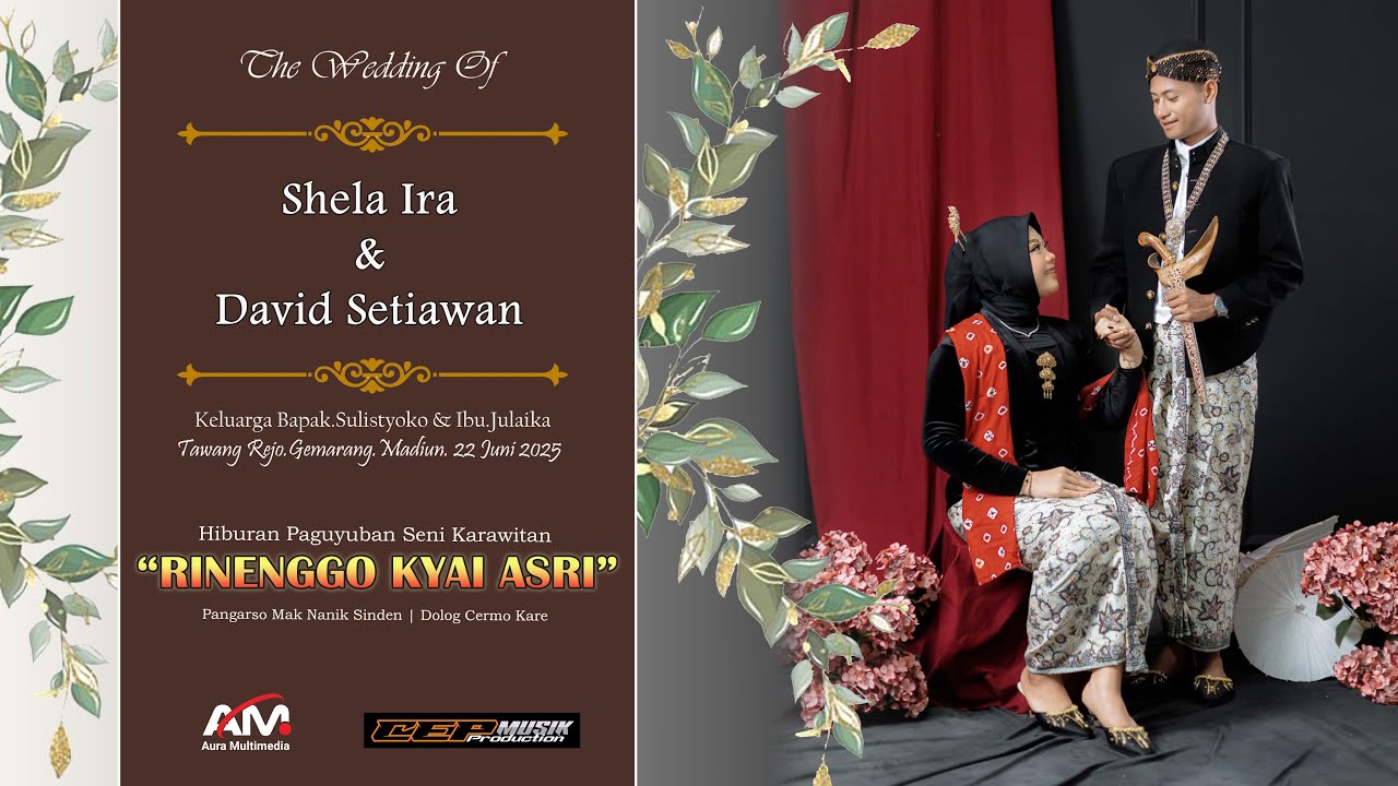 LIVE Wedding SHELA & DAVID Hiburan Karawitan RINENGGO KYAI ASRI | Tawangrejo.Gemarang 22.06.25