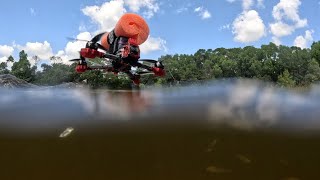 Flying around a Gopro for submerged shots | DCJ-5 becomes a submarine |