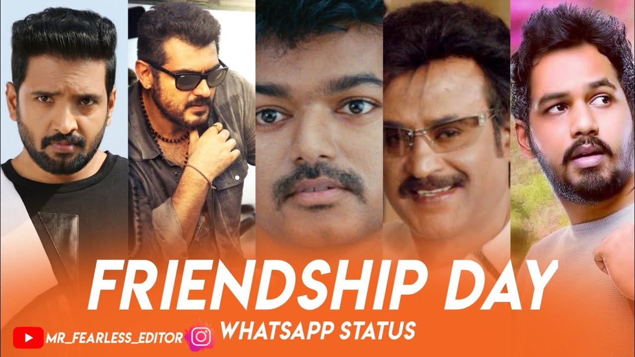 💯Happy Friendship day 4k full screen whatsapp status🔥tamil Mashup status tamil 