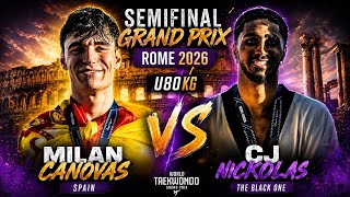 Intense fight between CJ nickolas and milan canovas full match highlights #taekwondo #trending #tkd