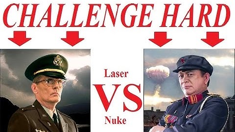 🔴 C&C Generals Zero Hour - Challenge Hard - 4 - Laser vs Nuke 🔴