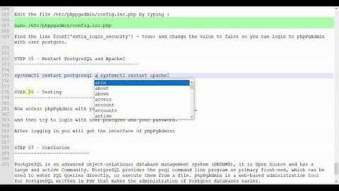 Bangla - Installing PostgreSQL, phpPgAdmin, Apache2 and PHP in Ubuntu 16 04