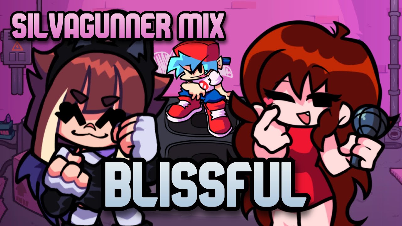 Blissful (HQ) (Silvagunner Mix) But It's QT Vs. GF - FNF Cover