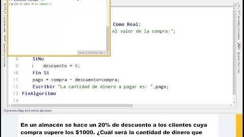 PSeInt - Almacén - Descuento