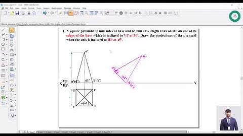 Engineering Graphics/Solids/Pyramids /Type-1/Video-1h