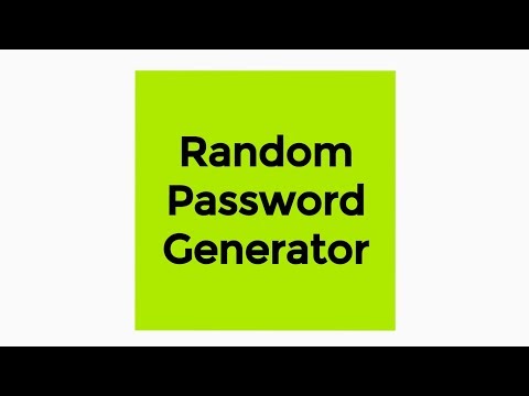 Random Password Generator