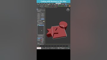 🔹 3ds Max Boolean: Cutting Objects with Precision! #shorts  #3dsmax #boolean
