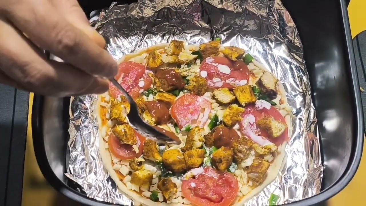 Chicken pizza 🍕 home made 