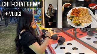 CHIT-CHAT GRWM + VLOG!| GOING TO SAKURA CHAYA AND THE CARNIVAL!🎡