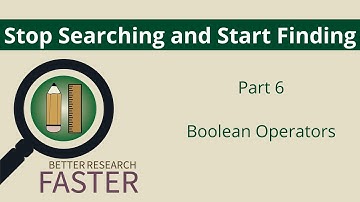 Stop Searching and Start Finding Part 6: Boolean Operators