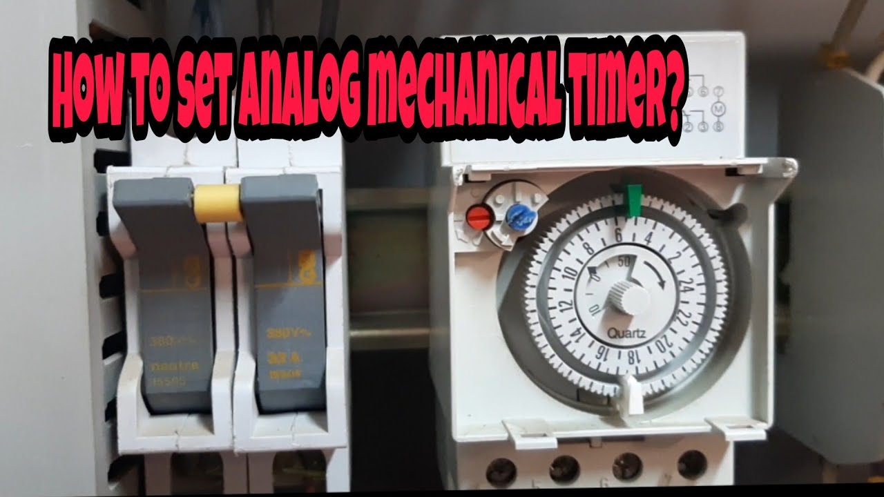 How to set analog mechanical timer.. - YouTube