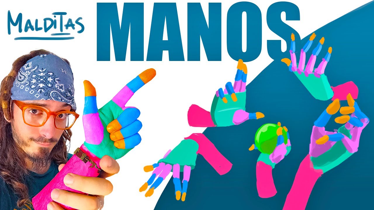 Aprende a DIBUJAR MANOS  de una MALDITA vez
