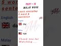 malay word for beginners part 16 //malay language #malaylanguage #shorts #ytshorts #short
