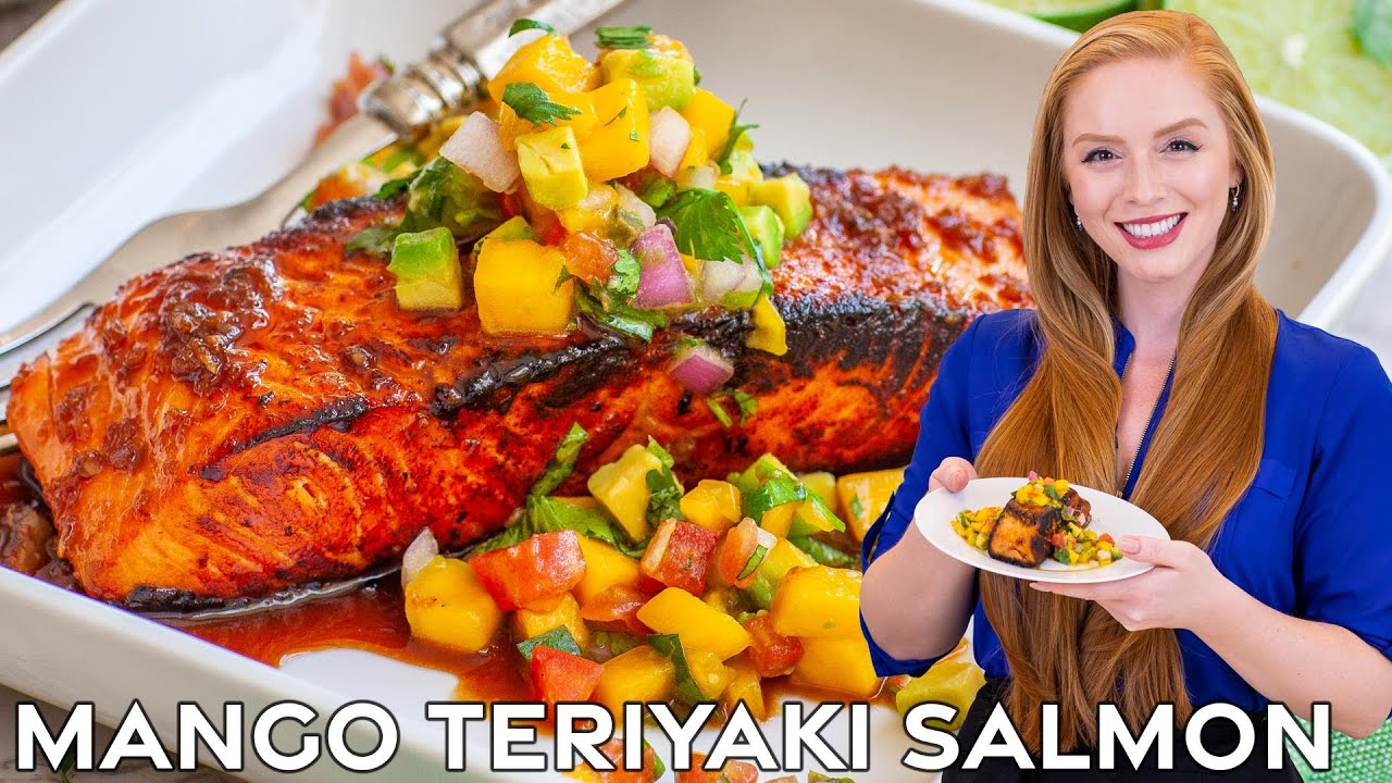 Quick & Easy Teriyaki Salmon with Mango Salsa