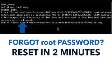 How to reset the root password on RHEL, AlmaLinux, RockyLinux and other Linux distributions - Guide