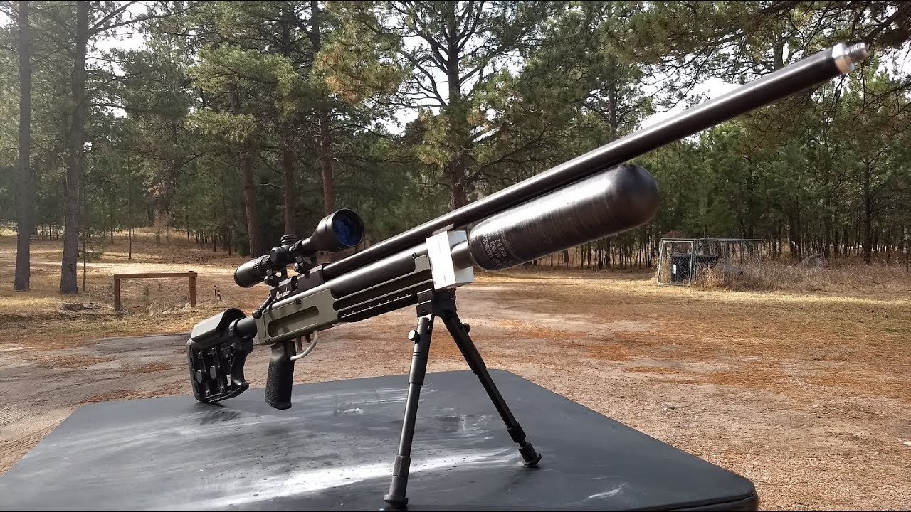 Modded .30 Caliber Benjamin Marauder PCP Air Rifle - YouTube
