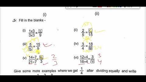 class 5 math exe 7 RBSE Class-5 Maths | Ch-7 Equivalent Fraction ( तुल्य भिन्न ) | part-3