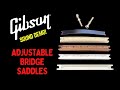 Gibson j160e adjustable bridge saddles sound demo