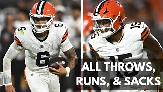 Browns vs Patriots – Every Throw, Run & Sack (NE @ CLE | Preseason Week 3)