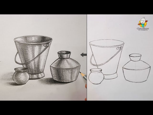 How To Draw Basic OBJECT Drawing and Shading With Pencil, Live Pencil Art  