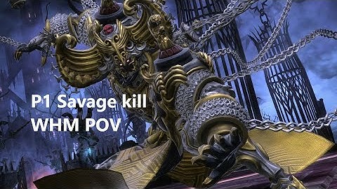 FFXIV Asphodelos: The First Circle (Savage)  P1S kill WHM POV