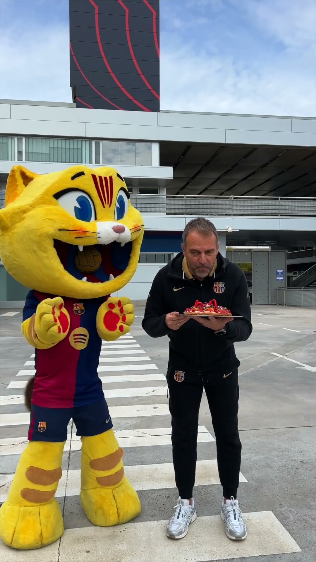 CAT congrats Flick on his 60th birthday! ?? #fcbarcelona #shorts #cat #flick