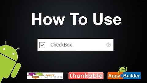 How to use Check Box Component In Thunkable or Appybuilder || Invisible button  || Beginner guide 2
