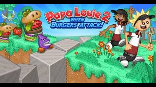 Papa Louie 2: When Burgers Attack (2013) (Flash) - Longplay (4K)