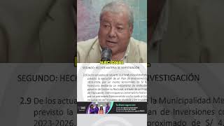 Habla denunciante de López Aliaga por endeudamiento de la Municipalidad de Lima