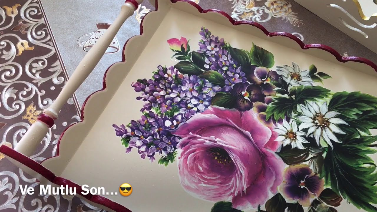 Ahşap Tepsi Boyama Aşamaları