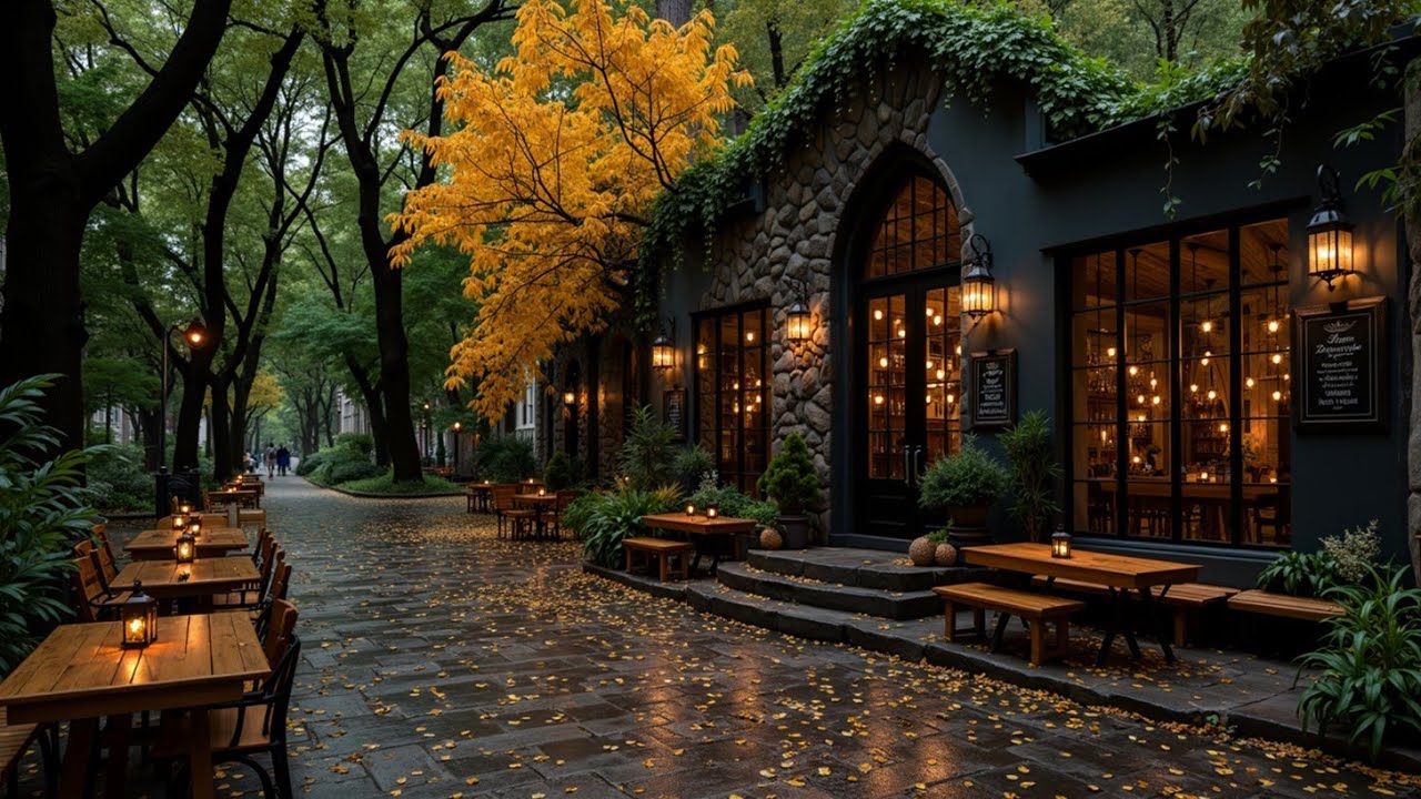 Smooth Coffee Jazz for Cozy Autumn Cafe Vibes ~ Relaxing Study Focus Music