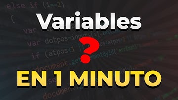 ¡APRENDE que son las VARIABLES en la PROGRAMACIÓN!