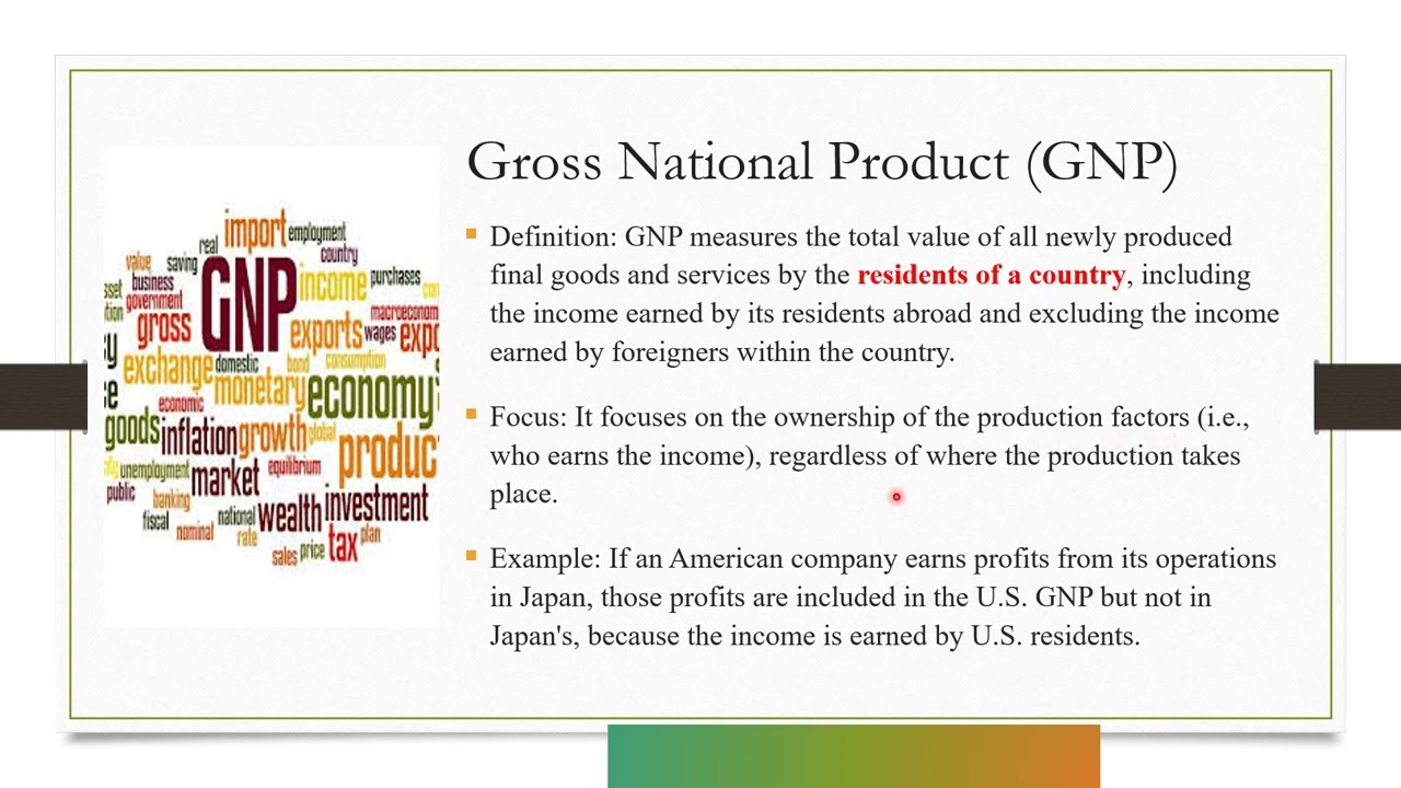 GDP VS GNP (English)
