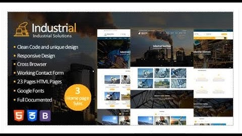 Industrial - Responsive Industrial & Factory Solutions HTML  | Themeforest Templates