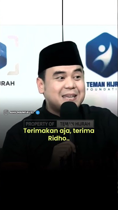 CONSENT TO ACCEPTING GOD'S PROVISIONS | USTADZ HILMAN FAUZI #SHORTS