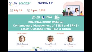 IPNA-ISN-KDIGO Webinar - Contemporary Management of SSNS and SRNS: Latest Guidance from IPNA & KDIGO screenshot 2