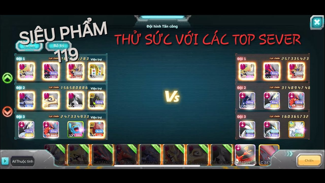 PK liên sv cuối tuần || thử sức với các top sever #pokedaichien #pokemon