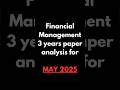 financial Management most important chapters for May 2025 || ABC paper analysis #ca #motivational