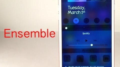 Cydia Tweak: Ensemble - Control center within Notification center